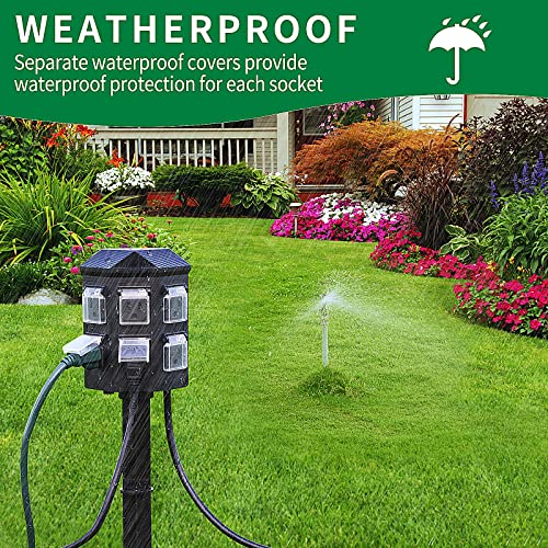 TiFFCOFiO Outdoor Remote Power Stake Timer - ETL Listed