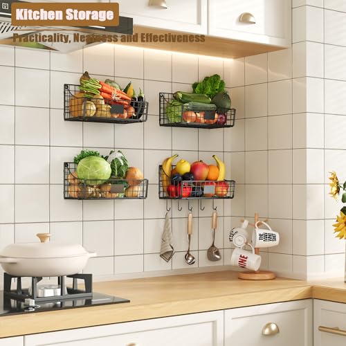 4 Pack Hanging Wall Baskets for RV Organization