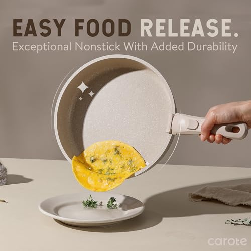 21pcs Nonstick Induction Cookware Set, Removable Handle, RV-Safe