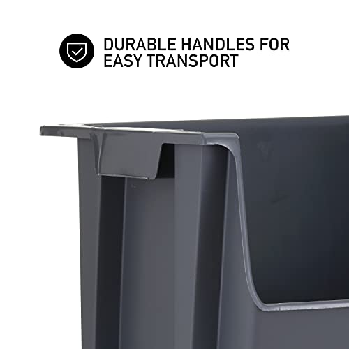 Large Stackable Storage Bins for RV Living, Cool Grey