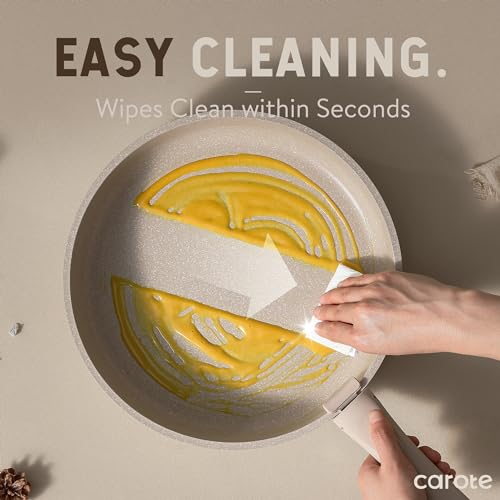 21pcs Nonstick Induction Cookware Set, Removable Handle, RV-Safe