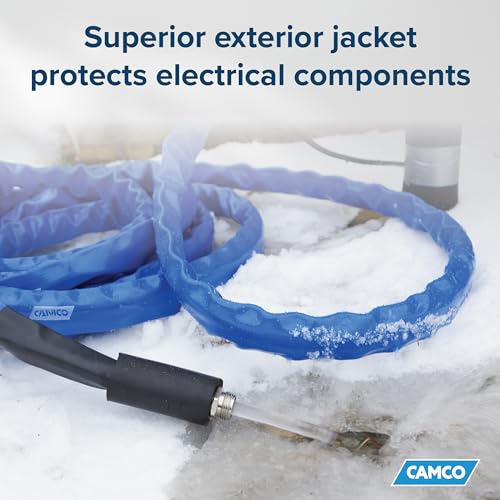 Camco 25-Ft Heated Water Hose for RV - Freeze Protection