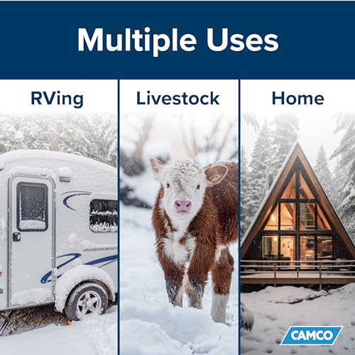 Camco 25-Ft Heated Water Hose for RV - Freeze Protection