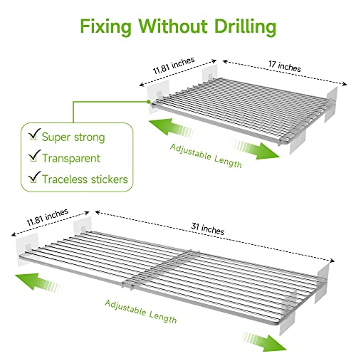 Expandable Closet Shelf Organizers for RV Living (2 Pack)
