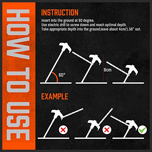26-Pack Heavy Duty Tent Stakes with Additional Accessories