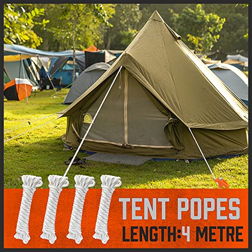 26-Pack Heavy Duty Tent Stakes with Additional Accessories