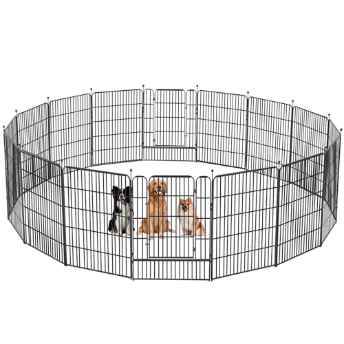Avocahom Metal Dog Playpen 16 Panel Exercise Pen