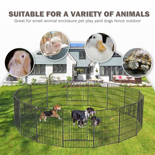 Avocahom Metal Dog Playpen 16 Panel Exercise Pen