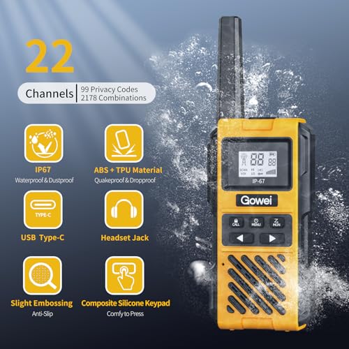 Gowei G1pro Heavy Duty Walkie Talkies for RV Living