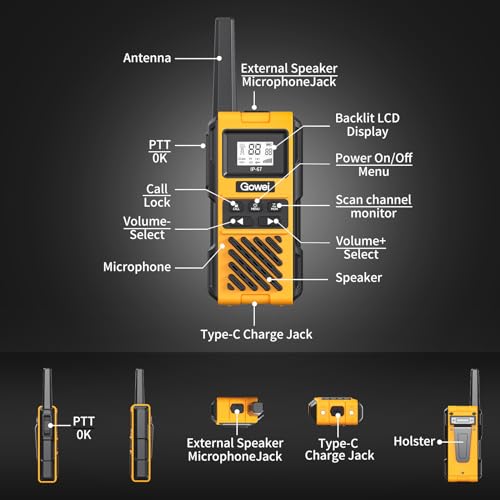 Gowei G1pro Heavy Duty Walkie Talkies for RV Living