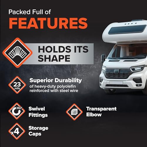 Camco RhinoFLEX 20' RV Sewer Hose Kit - Complete Kit