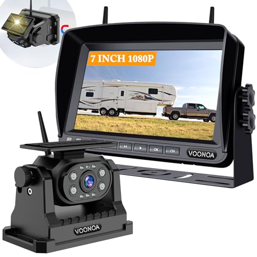 Wireless Solar RV Backup Camera with HD Monitor