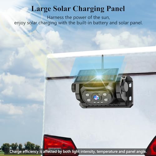 Wireless Solar RV Backup Camera with HD Monitor
