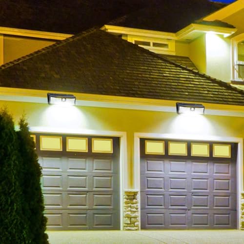 Aootek 2500Lm Solar Motion Lights, 3 Modes, IP65, 4-pack