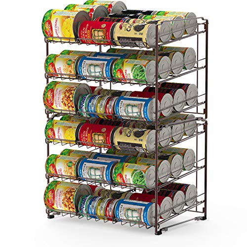 RV Living Stackable Metal Can Rack Organizer, Bronze