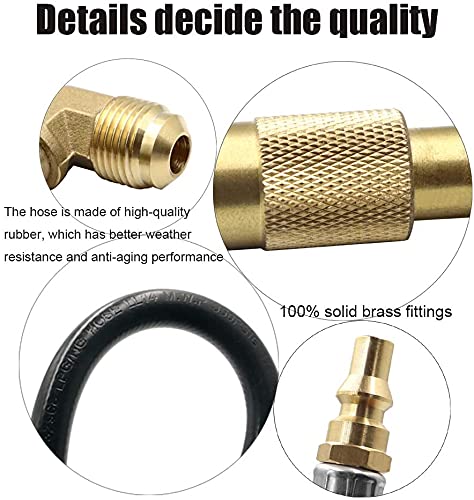 12ft Propane Adapter & Extension Hose for RV Grills