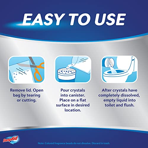 6-Pack DampRid Moisture Absorbers - Fresh Scent, 10% More Power