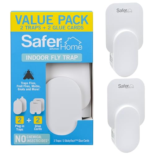 Safer Brand Indoor Plug-in Fly Traps + Glue Cards