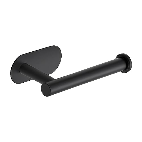 Matte Black Stainless Steel Toilet Roll Holder Stand