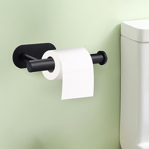 Matte Black Stainless Steel Toilet Roll Holder Stand