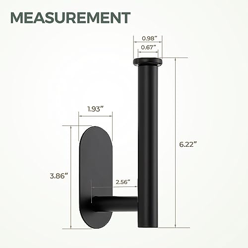 Matte Black Stainless Steel Toilet Roll Holder Stand