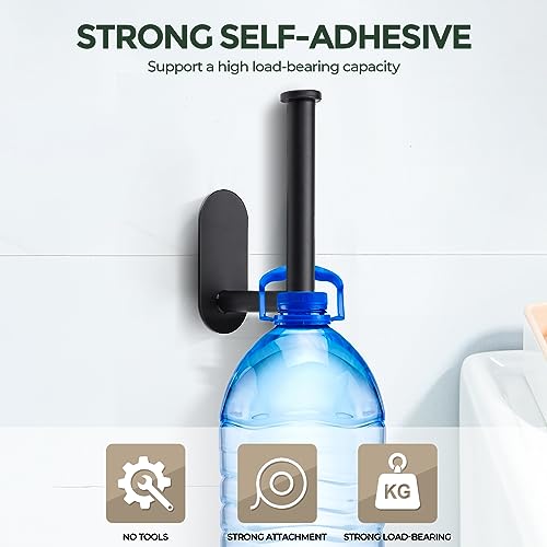 Matte Black Stainless Steel Toilet Roll Holder Stand