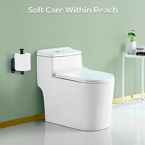 Matte Black Stainless Steel Toilet Roll Holder Stand