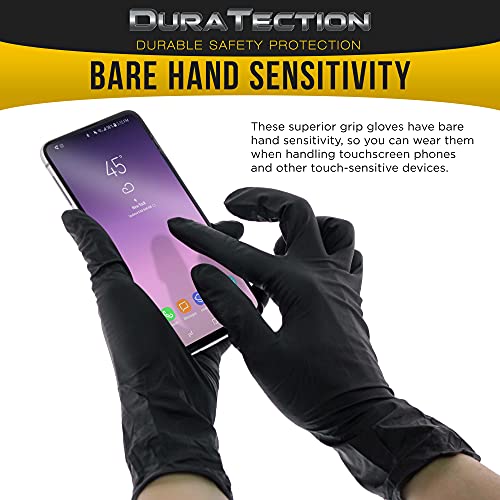 Dura-Gold HD Black Nitrile Gloves, 100 Count, Medium
