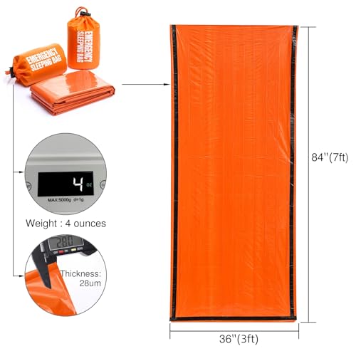 Survival Sleeping Bag Set with Thermal Blankets