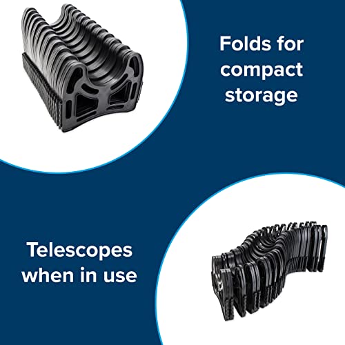 Camco Sidewinder 30-Ft RV Sewer Hose Support - Flexible & Telescoping