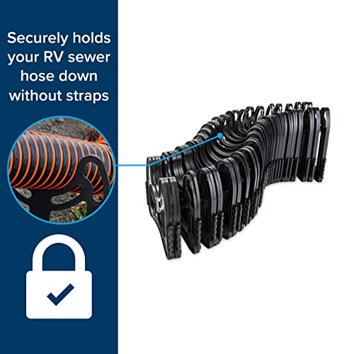 Camco Sidewinder 30-Ft RV Sewer Hose Support - Flexible & Telescoping