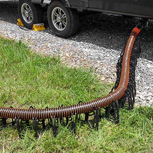 Camco Sidewinder 30-Ft RV Sewer Hose Support - Flexible & Telescoping