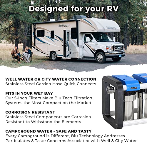 Blu Tech R3 RV Water Filter System, 0.2 Micron