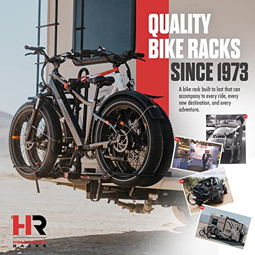 Premium Hollywood RV Rider Hitch Bike Rack - Holds 2 Electric Bikes - Durable Design