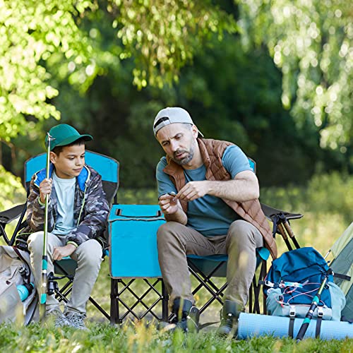 Safstar Double Camping Chair with Canopy Shade & Table
