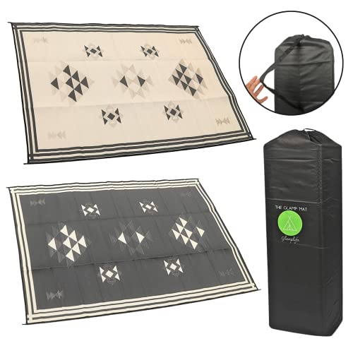 Reversible Waterproof Outdoor RV Mat - Boho Aztec