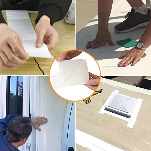 White RV Roof Tape: 6" x 50ft, Repair Leaks