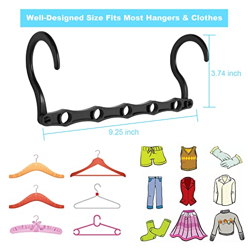 10PCS Space Saving Magic Hangers for RV Closets