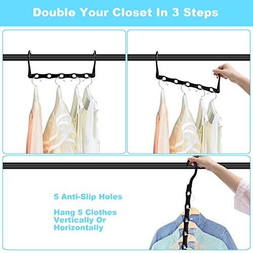 10PCS Space Saving Magic Hangers for RV Closets