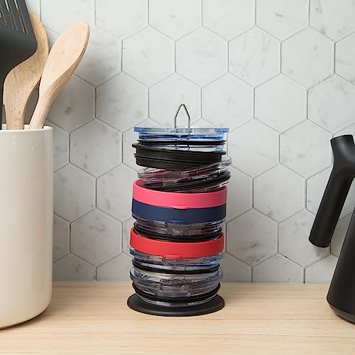 ELYPRO Tumbler Lid Organizer: Space-Saving, Vertical Storage (Up to 10 Lids)