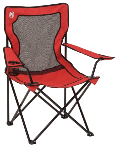 Coleman Quad Camping Chair with Cooling Mesh- Supports 250lbs