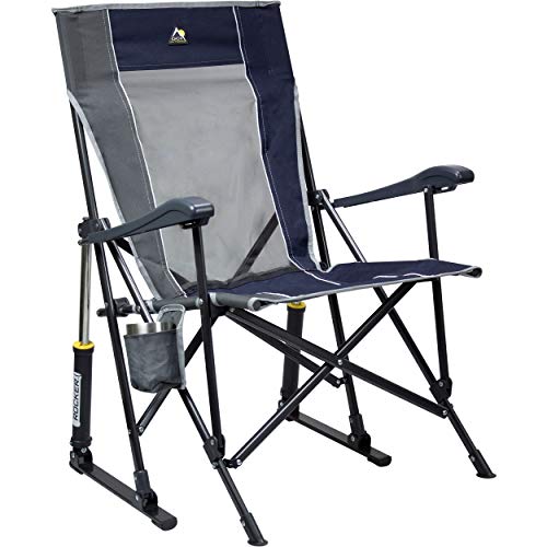 GCI Outdoor Roadtrip Rocker Collapsible Chair, Indigo Blue