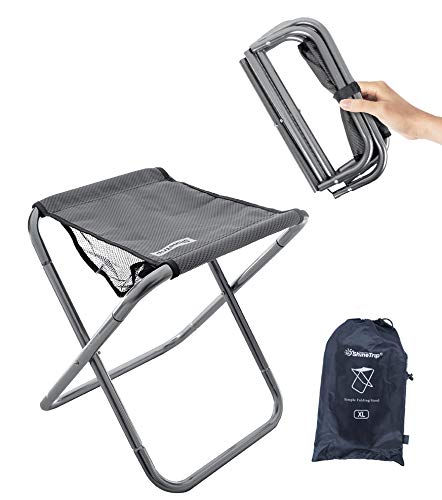 16" Large Folding Camping Stool with Carry Bag