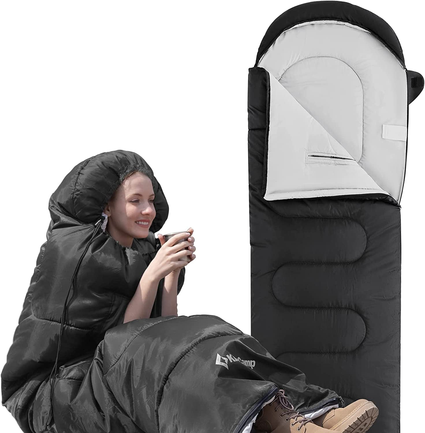 KingCamp Waterproof Lightweight 3 Season Camping Sleeping Bag Adult
