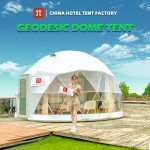Transparent Glass Geodesic Dome Tent for Camping