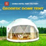 Transparent Glass Geodesic Dome Tent for Camping