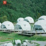 Transparent Glass Geodesic Dome Tent for Camping