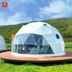 Transparent Glass Geodesic Dome Tent for Camping