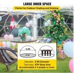 9.5ft Geodesic Dome Tent for Camping