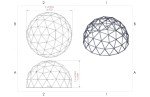 5m Geodesic Dome Tent for Glamping and Patio